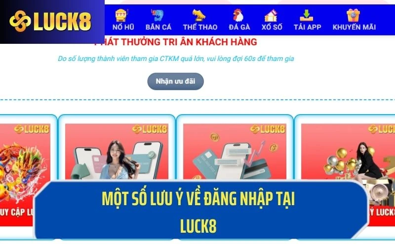 Một số các lưu ý khi đăng nhập tại nhà cái 